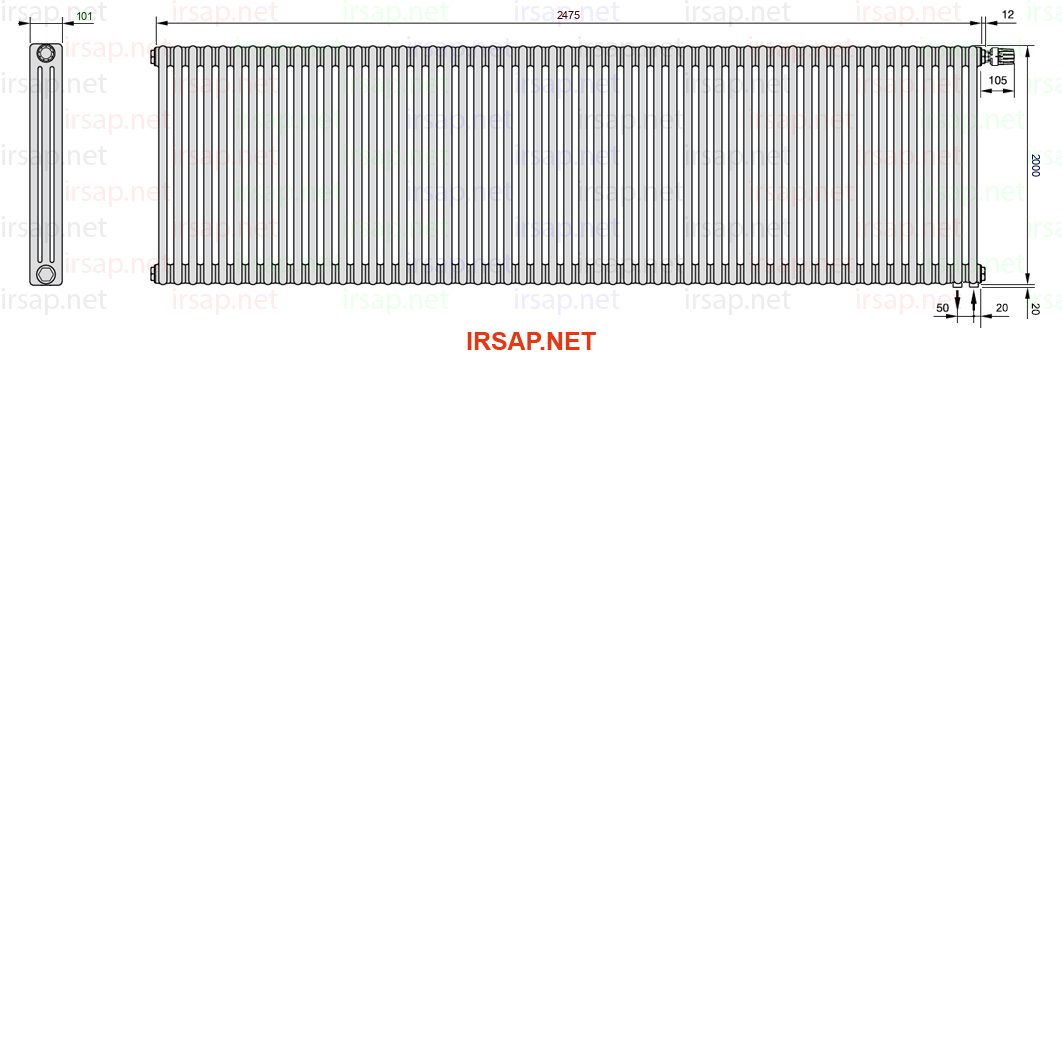 Радиатор IRSAP Tesi 32000/55 T25 CL 01